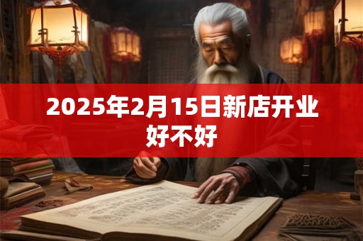 2025年2月15日新店开业好不好