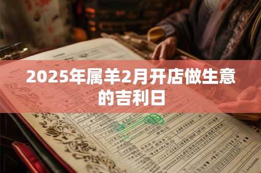 2025年属羊2月开店做生意的吉利日