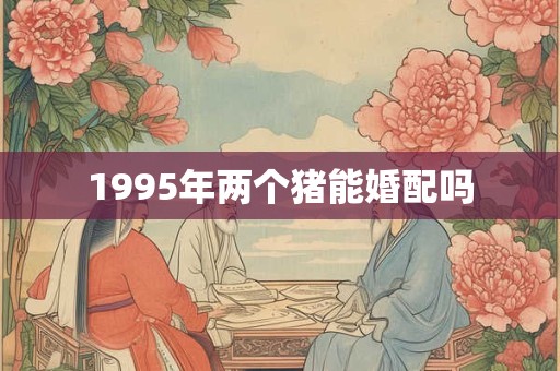 1995年两个猪能婚配吗