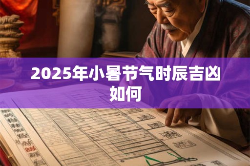 2025年小暑节气时辰吉凶如何 2025年小暑节气时辰吉凶如何