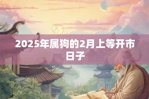 2025年属狗的2月上等开市日子