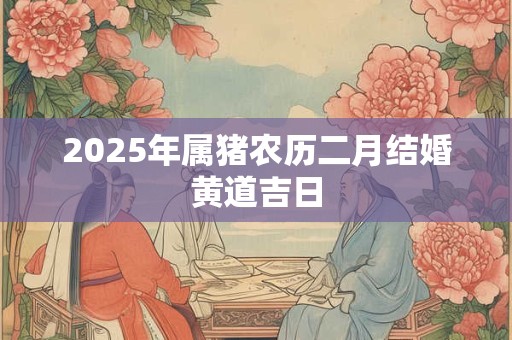 2025年属猪农历二月结婚黄道吉日 2025年属猪农历二月结婚黄道吉日
