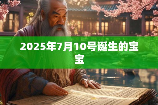 2025年7月10号诞生的宝宝 2025年7月10号诞生的宝宝