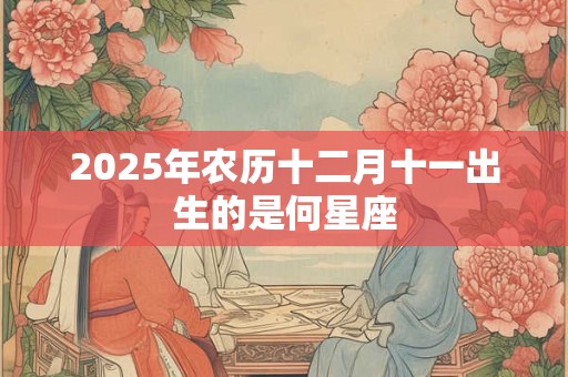 2025年农历十二月十一出生的是何星座 2025年农历十二月十一出生的是何星座