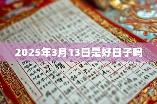 2025年3月13日是好日子吗 2025年3月13日是好日子吗