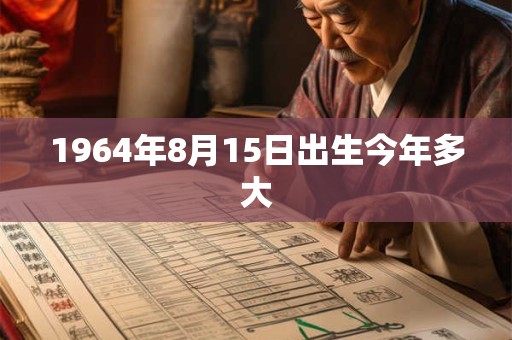 1964年8月15日出生今年多大 1964年8月15日出生今年多大