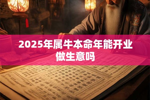 2026年属牛本命年能开业做生意吗