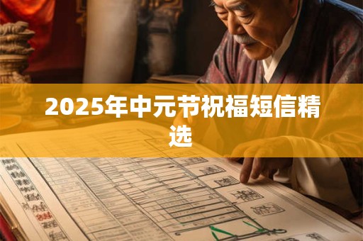 2025年中元节祝福短信精选 2025年中元节祝福短信精选