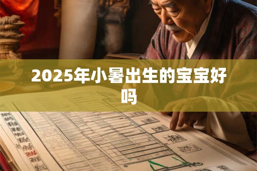 2025年小暑出生的宝宝好吗 2025年小暑出生的宝宝好吗