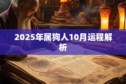 2025年属狗人10月运程解析 2025年属狗人10月运程解析