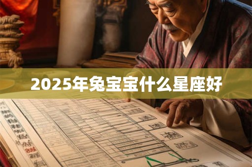 2025年兔宝宝什么星座好 2025年兔宝宝什么星座好