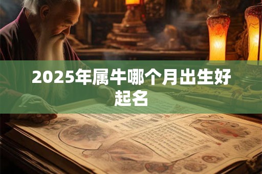 2025年属牛哪个月出生好起名 2025年属牛哪个月出生好起名