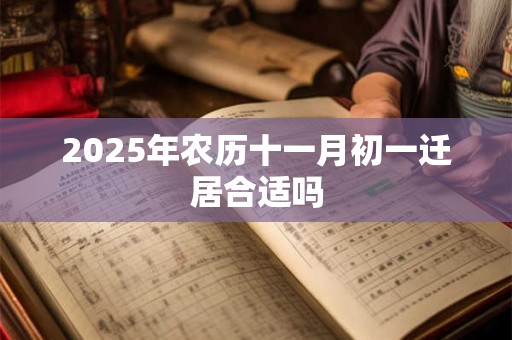 2025年农历十一月初一迁居合适吗