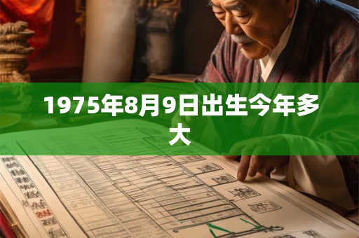 1975年8月9日出生今年多大 1975年8月9日出生今年多大