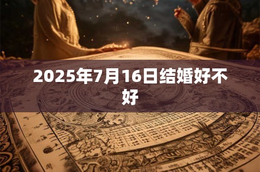 2025年7月16日结婚好不好