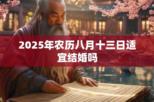 2025年农历八月十三日适宜结婚吗 2025年农历八月十三日适宜结婚吗