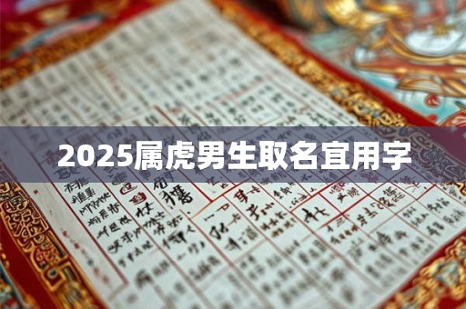 2025属虎男生取名宜用字