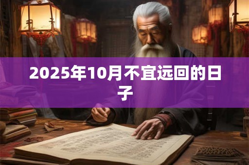 2025年10月不宜远回的日子 2025年10月不宜远回的日子