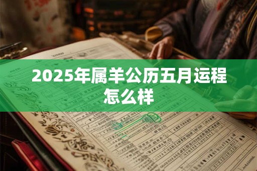 2025年属羊公历五月运程怎么样