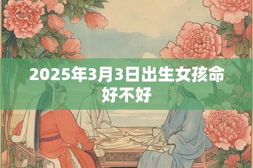 2025年3月3日出生女孩命好不好 2025年3月3日出生女孩命好不好