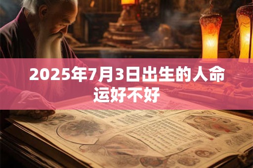 2025年7月3日出生的人命运好不好 2025年7月3日出生的人命运好不好