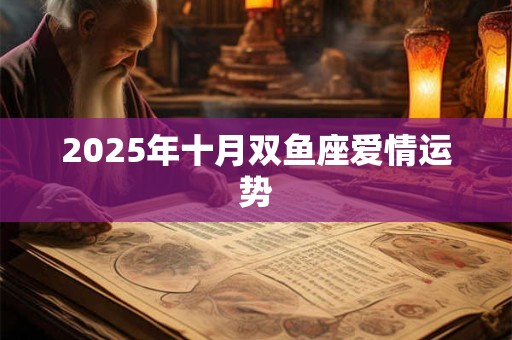 2025年十月双鱼座爱情运势 2025年十月双鱼座爱情运势