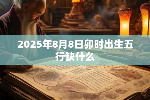 2025年8月8日卯时出生五行缺什么 2025年8月8日卯时出生五行缺什么