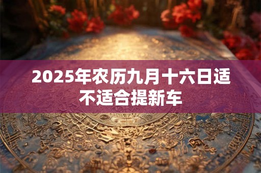 2025年农历九月十六日适不适合提新车 2025年农历九月十六日适不适合提新车