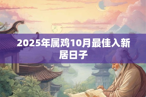 2026年属鸡10月最佳入新居日子 2026年属鸡10月最佳入新居日子