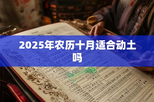 2025年农历十月适合动土吗