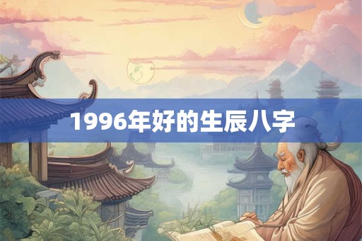1996年好的生辰八字 1996年好的生辰八字