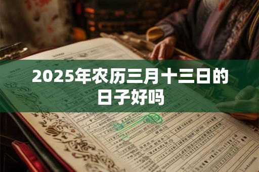 2025年农历三月十三日的日子好吗 2025年农历三月十三日的日子好吗