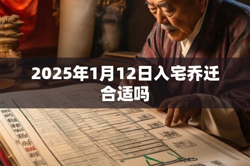 2025年1月12日入宅乔迁合适吗 2025年1月12日入宅乔迁合适吗