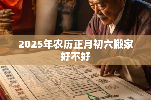 2025年农历正月初六搬家好不好 2025年农历正月初六搬家好不好