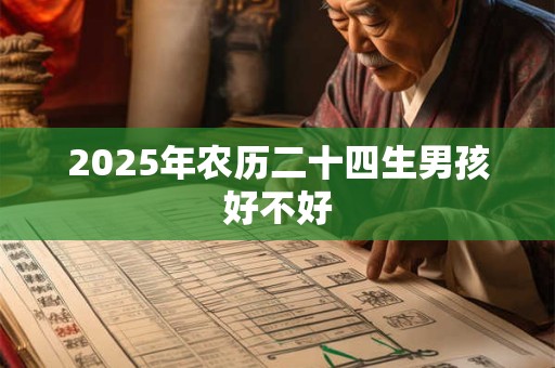 2025年农历二十四生男孩好不好