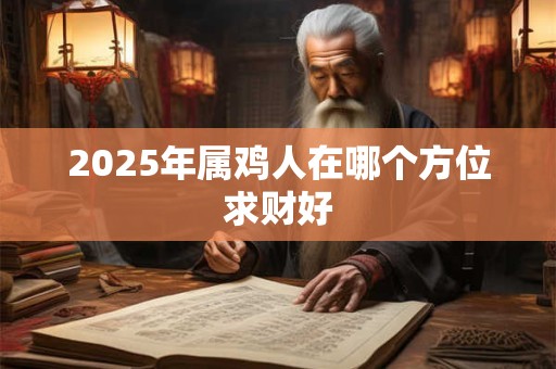 2025年属鸡人在哪个方位求财好 2025年属鸡人在哪个方位求财好