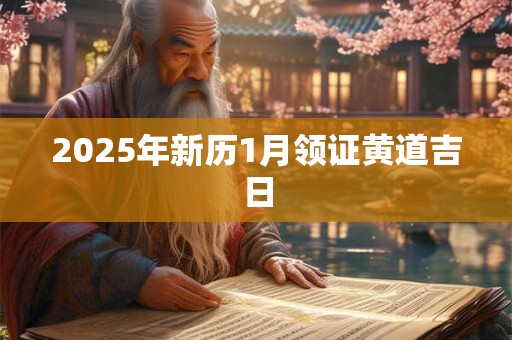 2025年新历1月领证黄道吉日