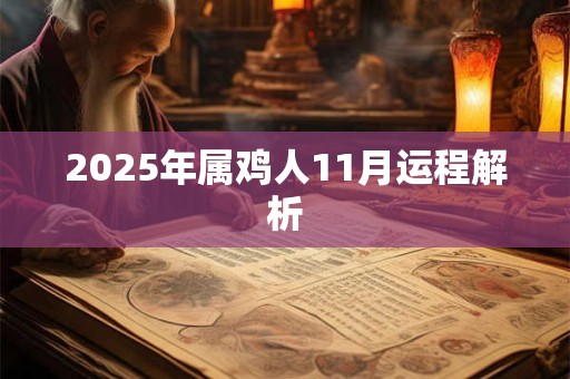 2025年属鸡人11月运程解析 2025年属鸡人11月运程解析