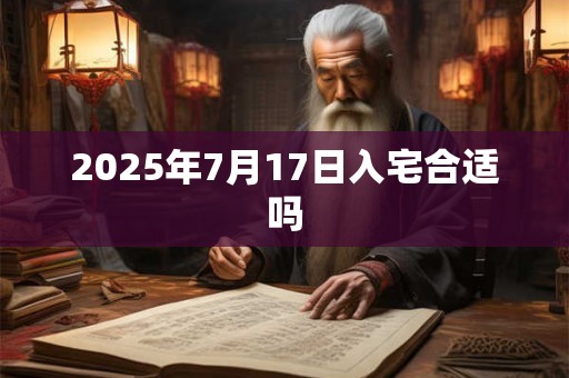 2025年7月17日入宅合适吗 2025年7月17日入宅合适吗