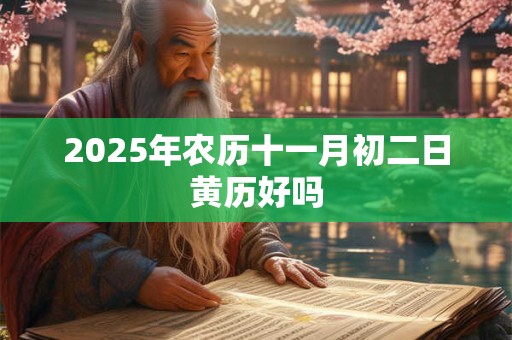2025年农历十一月初二日黄历好吗