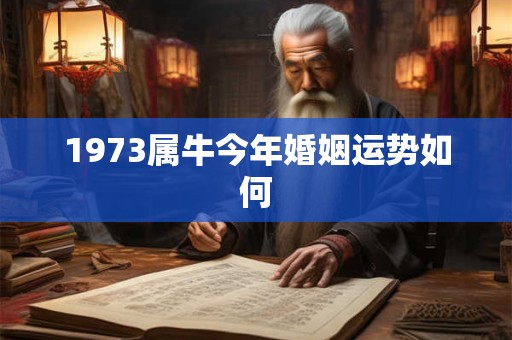 1973属牛今年婚姻运势如何 1973属牛今年婚姻运势如何