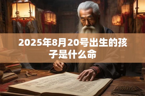 2025年8月20号出生的孩子是什么命 2025年8月20号出生的孩子是什么命