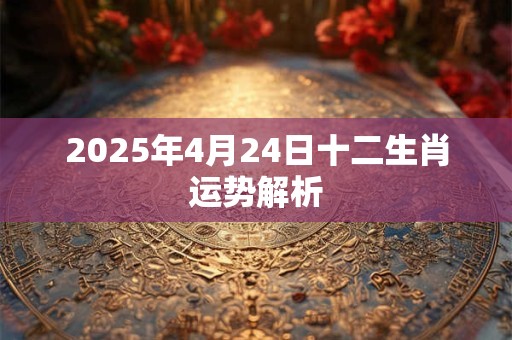 2025年4月24日十二生肖运势解析 2025年4月24日十二生肖运势解析