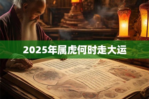 2025年属虎何时走大运