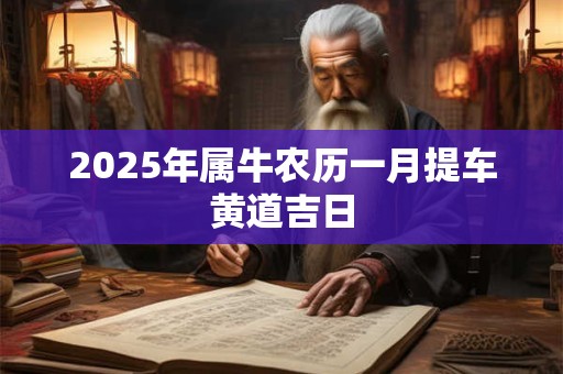 2026年属牛农历一月提车黄道吉日