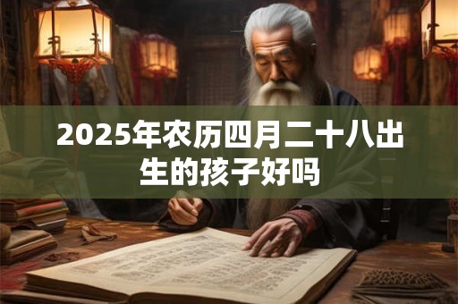 2025年农历四月二十八出生的孩子好吗 2025年农历四月二十八出生的孩子好吗