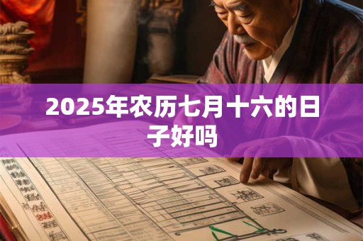 2025年农历七月十六的日子好吗