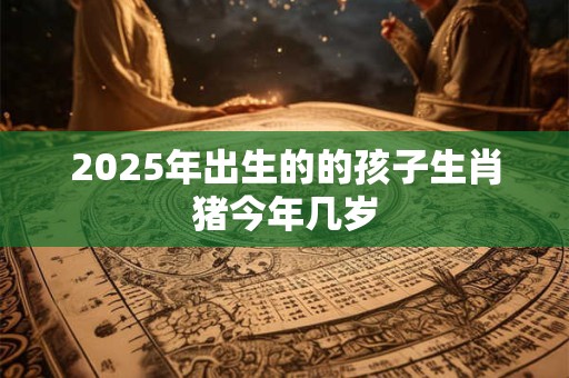 2025年出生的的孩子生肖猪今年几岁 2025年出生的的孩子生肖猪今年几岁