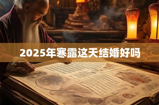 2025年寒露这天结婚好吗 2025年寒露这天结婚好吗