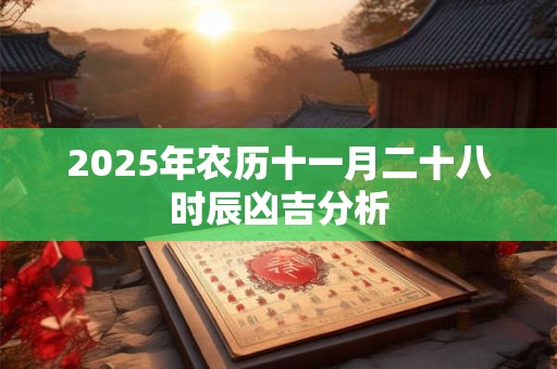 2025年农历十一月二十八时辰凶吉分析 2025年农历十一月二十八时辰凶吉分析